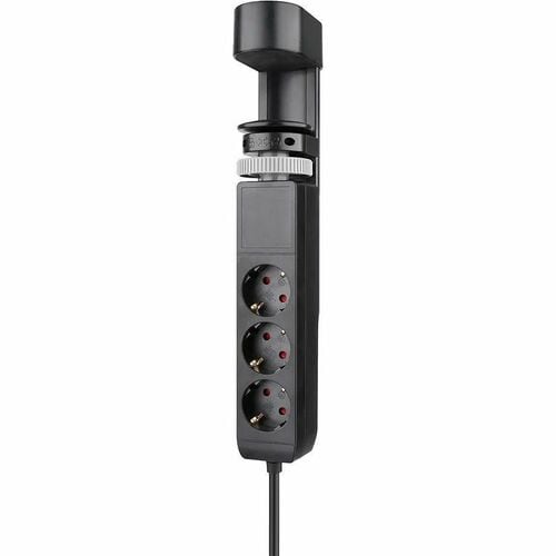 Neomounts DS22-840BL6 Desk socket with clamp and USB-C and USB-A ports - Quick charge. Cable length: 1.4 m, Placement supp