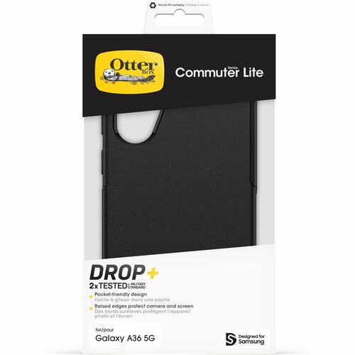 COMMUTER LITE GALAXY A36 5G BLACK - Black-Retail Packaging-7.75 x 4.25 x 0.70 in | 19.68 x 10.79 x 1.78 cm