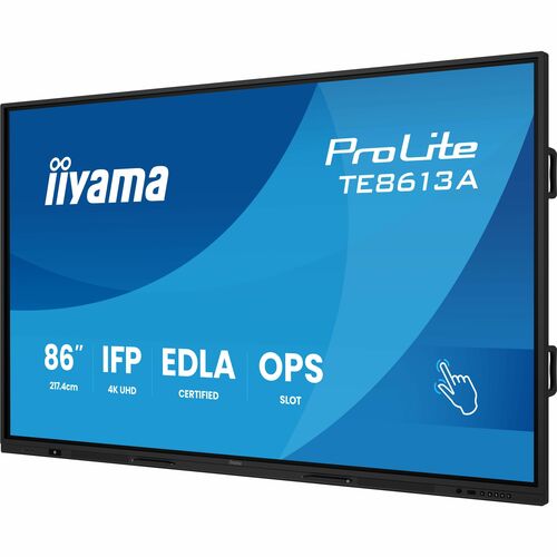 iiyama ProLite TE8613A-B1AG 4K UHD LCD Collaboration Display - Cortex A73 1,40 GHz - 8 GB - Touchscreen - 16:9 Seitenverhä
