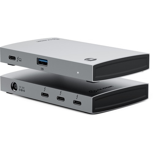 Alogic BLAZE Thunderbolt 4 Docking Station für Notebook, Desktop-PC, Festplatte, Monitor - Grau, Schwarz - 2 Unterstützte 