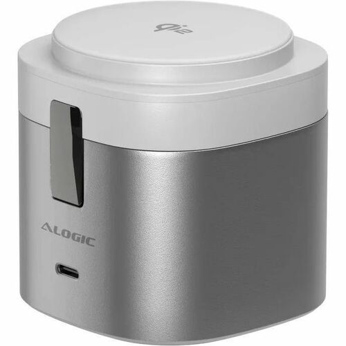 Alogic PowerPod Induktionsladegerät - Weiß - für Notebook, Ohrhörer, AirPod, iPhone, Smartphone, Smartwatch, MacBook - 5 V