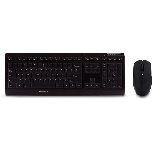 Tastiera e mouse CHERRY B.UNLIMITED 3.0 - QWERTY - Inglese (US) - 1 - USB Wireless RF Tastiera - Nero - USB Wireless RF Mo