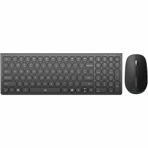 Alogic Echelon USB-C Compact Rechargeable Wireless Mouse and Keyboard Combo for Windows - USB Type A Wireless Bluetooth/RF