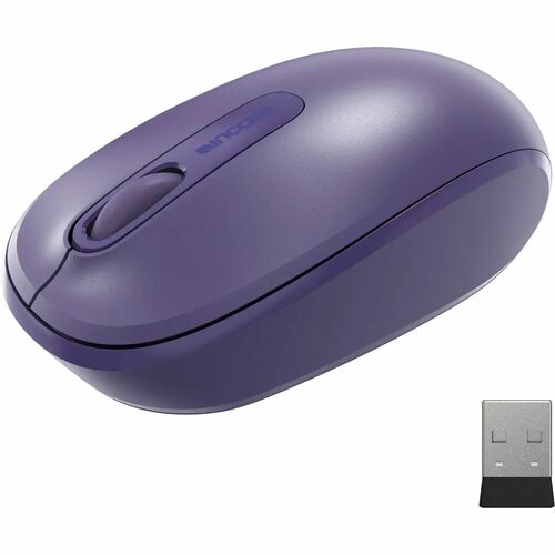 Incase Designed by Microsoft 1850 Mouse - USB - Optical - 3 Button(s) - Purple - Wireless - 1000 dpi - Scroll Wheel - Symm