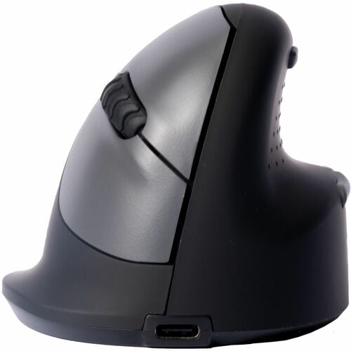 R-Go HE Break Vertical mouse Maus - Bluetooth - USB Typ-A - Optisch - Schwarz - Kabellos - 10 m - 2,40 GHz - wiederaufladb