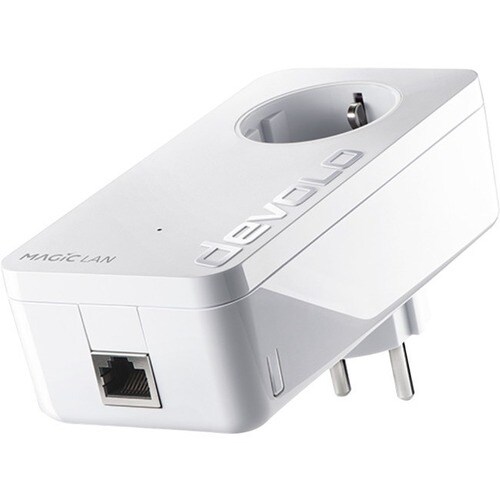 devolo Magic 2 LAN Powerline Network Adapter - 2 - 1 x Network (RJ-45) - 2400 Mbit/s Powerline - 500 m Distance Supported 