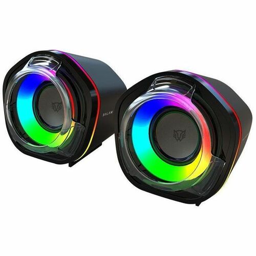 Bocinas USB Gamer  Balam Rush Glimm Penta BG545 / Bluetooth 5.0 + USB A / 6 W / Sonido Estéreo + 2.0 Canales / RGB / Azend