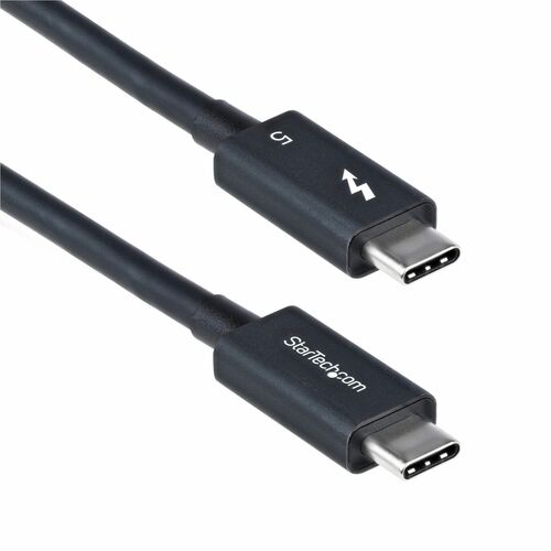 StarTech.com 2.6ft (80cm) Thunderbolt 5 Cable, 80Gbps/120Gbps, 240W PD, 8K 60Hz, Certified Thunderbolt Cable, Compatible w