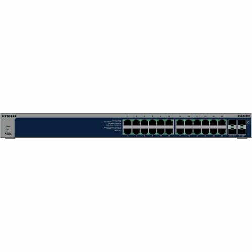 Netgear Business S3600 XS724TM Ethernet Switch - 24 Ports - Manageable - Gigabit Ethernet, 2.5 Gigabit Ethernet, 5 Gigabit