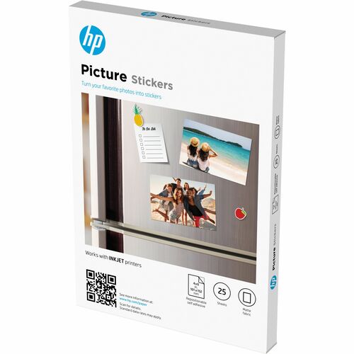 Papier photo HP - 100 mm x 150 mm - 25 Feuilles