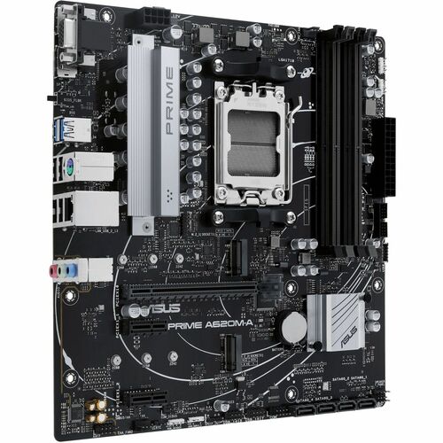 Scheda madre desktop da gioco Asus Prime PRIME A620M-A-CSM - AMD A620 Chipset - Socket AM5 - Micro ATX - Ryzen 7, Ryzen 9 