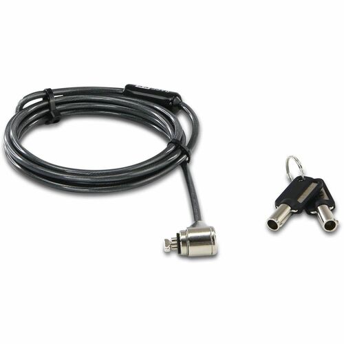 base xx Kabelschloss Für Notebook, Projektor, Monitor, Drucker - 1,50 m Kabel - Patentiertes T-Stahl-Schloss - Anthrazit -