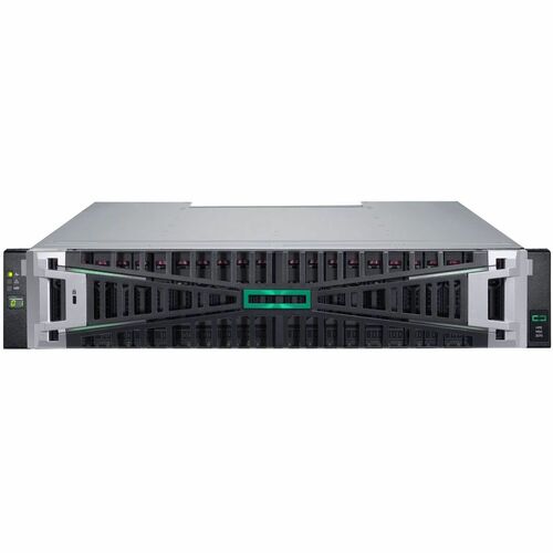HPE MSA 2070 24 x Gesamtzahl Einschübe SAN-Speichersystem - 2U Rackmontage - TAA-konform - 0 x HDD installiert - 23,04 TB 