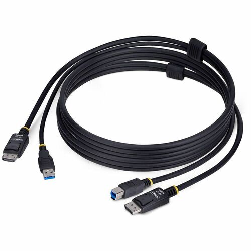 StarTech.com 6ft (1.8m) DisplayPort and USB 5Gbps KVM Cable, 4K 60Hz, Universally Compatible DP 1.2/USB 3.0 Combo Cable fo