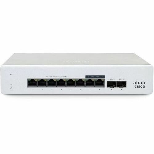 Meraki MS MS130-8P-HW 8 Ports Manageable Ethernet Switch - Gigabit Ethernet - 10/100/1000Base-T, 1000Base-X - 2 Layer Supp