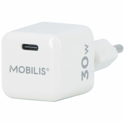 Adaptateur Chargeur MOBILIS - 30 W - Adaptateur universel - 1 USB Type-C - Pour Smartphone, Tablette - Noir