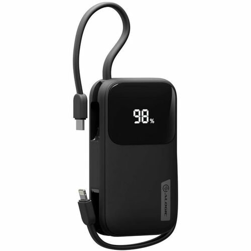 Alogic Tandem Power Bank - Black - For Smartphone, Smartwatch, Tablet PC, Earbud, USB Type A Device, USB Type C Device, Li