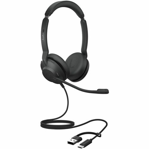 Jabra Evolve2 30 SE Stereo USB C and A Headset - Microsoft Teams Certification - Stereo - USB Type C, USB Type A - Wired -