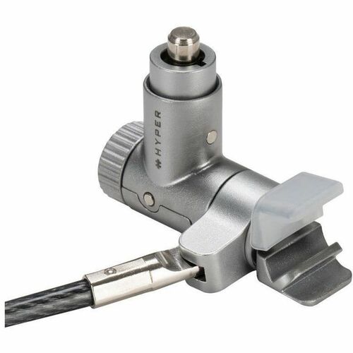 Targus HyperShield HS5910GL Cable Lock For Notebook - 198.12 cm (78") Cable - Portable - Keyed Lock - Silver - Galvanized 