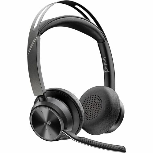 Poly Voyager Focus 2 Com fios/sem fios Headset Estéreo Fone de ouvido - Preto - Microsoft Teams Certification - Google Ass