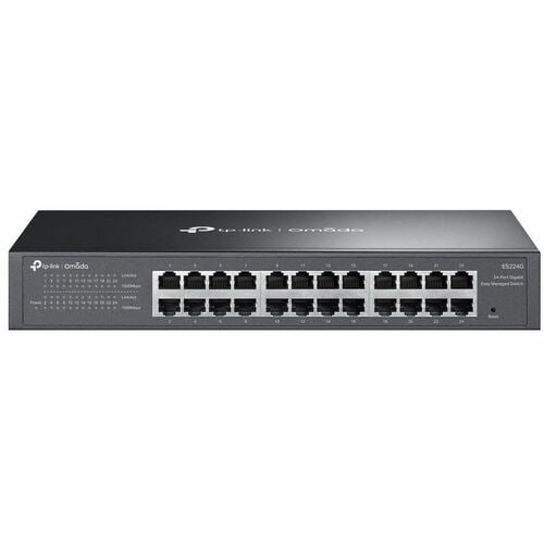 TP-Link Omada ES224G 24 Anschlüsse Verwaltbar Ethernet-Switch - Gigabit-Ethernet - 10/100/1000Base-T - 2 Unterstützte Netz