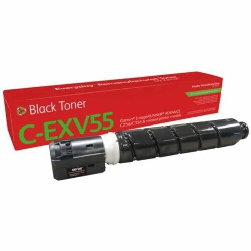 Xerox Everyday Remanufactured Laser Toner Cartridge - Alternative for Canon C-EXV55 (2182C002AA) - Return Program - Black 