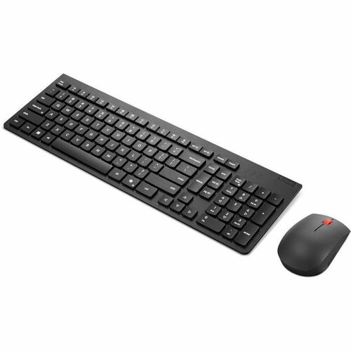 Lenovo Essential Keyboard & Mouse - Spanish - USB Type A Wireless RF 2.40 GHz Keyboard - Keyboard/Keypad Color: Black - US