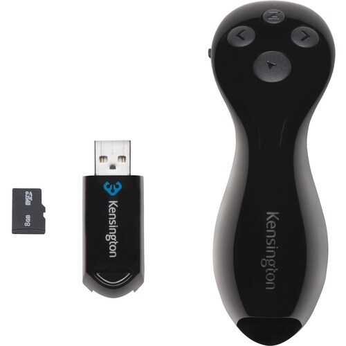 Kensington Ultimate Presenter - Wireless - Radio Frequency - Black - USB - 4 Button(s) - 1