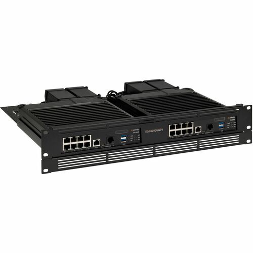 Kit de Mont Rack RACKMOUNT.IT Montable en rack pour Firewall Rail Depth - Jet Noir