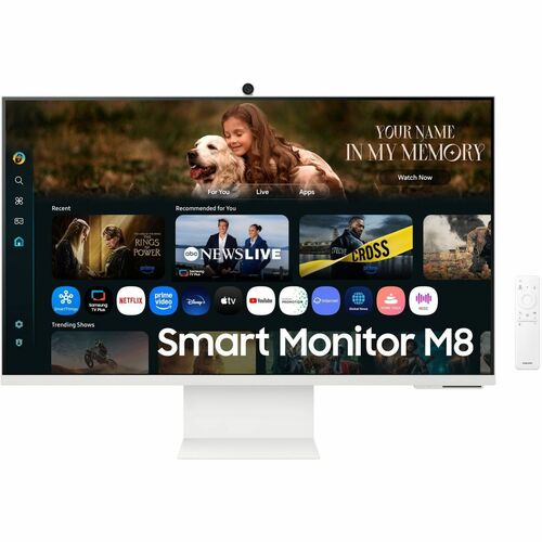 Moniteur LCD Smart Samsung S32FM801UU 32" Class 4K UHD - 16:9 - Blanc - 81,3 cm (32") Viewable - Vertical Alignment (VA) -