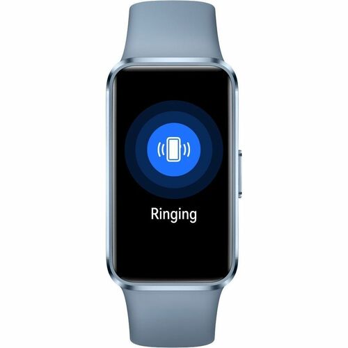 Huawei Band 10 Smart Band - Rectangular Case Shape - Blue Case Color - Blue Band Color - Aluminium Case Material - Fluoroe