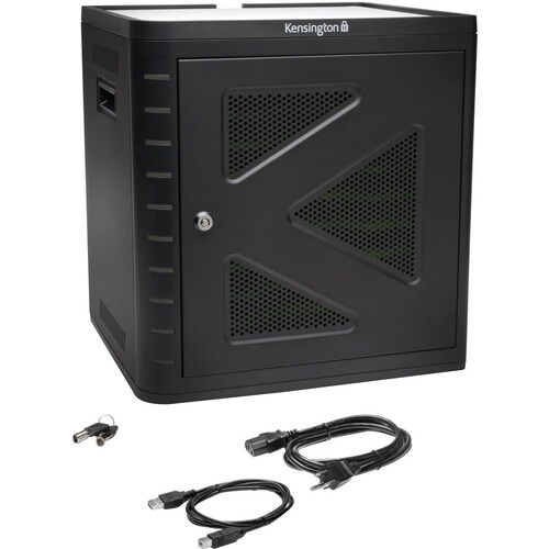 Kensington Charge & Sync Cabinet - Up to 25.4 cm (10") Screen Support - 42.9 cm Height x 39.9 cm Width x 35.1 cm Depth - B