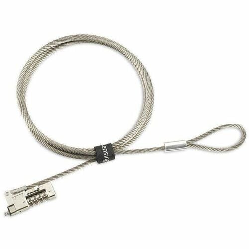Kensington Slim NanoSaver 2.0 EQ Combination Laptop Lock - Resettable - 5.91 ft Cable - Resettable - 4-wheel - Combination