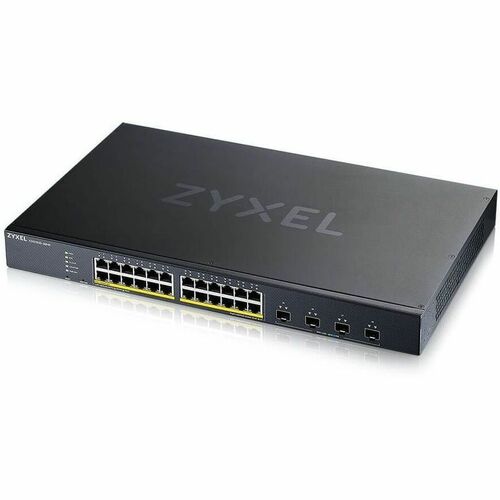 ZYXEL 24-port GbE PoE Lite-L3 Smart Managed Switch with 4 10G Uplink - 24 Ports - Manageable - Gigabit Ethernet, 10 Gigabi