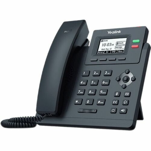 Yealink SIP-T31G IP Phone - Corded - Corded - Wall Mountable - Classic Gray - 2 x Total Line - VoIP - 5.8 cm (2.3") LCD - 