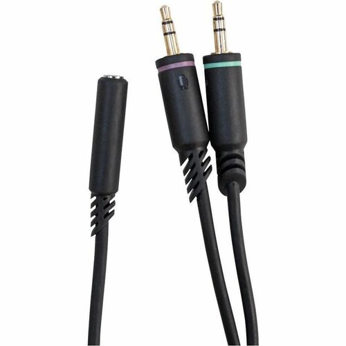 Logitech G 1,50 m Klinke Audiokabel - Cable for Headset, PC, Audiogerät - Splitterkabel - Schwarz