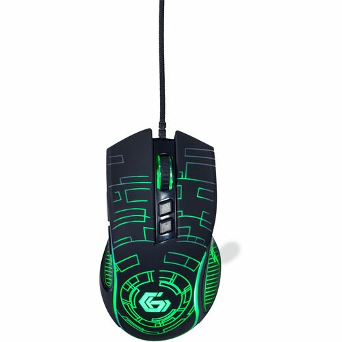 Mouse di gioco Gembird - USB 2.0 - 7 Pulsante(i) - Nero - 1 - Cavo - 3600 dpi - Destro