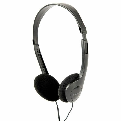 Cuffia Gembird MHP-123 Cavo - Over-the-head, On-ear - Binaural - Stereo - Nero - Supra-aural - 32 Ohm - 20 Hz - 20 kHz - 1