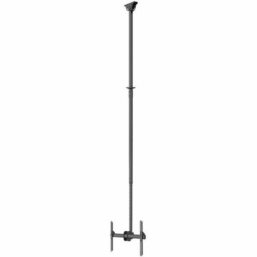 Neomounts Ceiling Mount for TV - Black - Height Adjustable - 1 Display(s) Supported - 94 cm to 177.8 cm (70") Screen Suppo