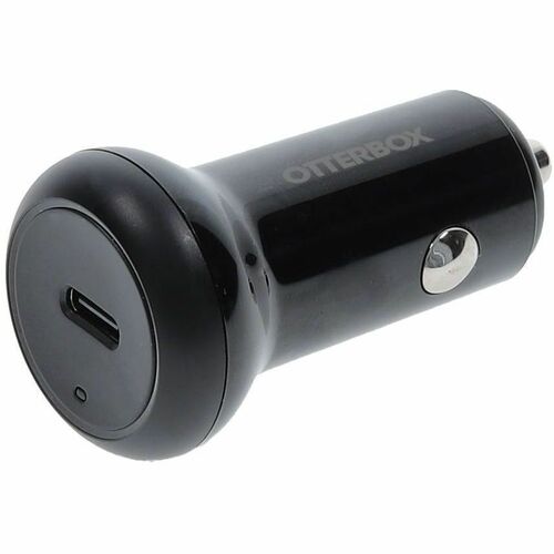 OtterBox 25 W Rugged Auto Adapter - Universal Adapter - 1 USB Type-C - For Smartphone, iPhone - Black