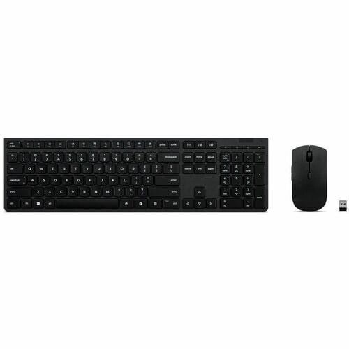 Lenovo Professional Tastatur & Maus - Deutsch - Tastatur, Kabellos, Bluetooth/RF 2,40 GHz USB Typ-A, Schere - Maus, Optisc