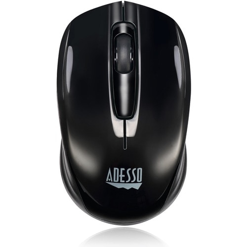 Adesso iMouse S50 Travel Mouse - Radio Frequency - USB - Optical - 3 Button(s) - Black - Wireless - 9.14 m - 2.40 GHz - 12