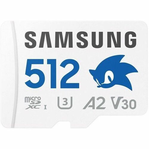 Samsung PRO Plus MB-MD128S 512 GB Class 10/UHS-I (U3) V30 microSDXC - 1 - 180 MB/s Read - 130 MB/s Write