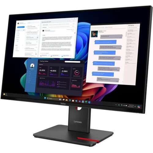 Lenovo ThinkVision T27UD-40 27" Class 4K UHD LED Monitor - 16:9 - Eclipse Black - 68.6 cm (27") Viewable - In-plane Switch