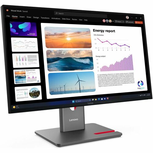 Lenovo ThinkVision P24Q-40 24" Class WQHD LED Monitor - 16:9 - Raven Black - 60.5 cm (23.8") Viewable - In-plane Switching
