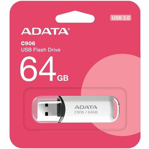 Unidad flash Adata Classic C906 - 64GB - USB 2.0 - Blanco - 5Año(s) Garantía