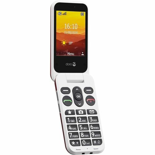 Doro Leva L30 DFC-0530 128 MB Feature Phone - 7.1 cm (2.8") TFT 320 x 240 - Cortex A7Single-core (1 Core) 1 GHz - 64 MB RA