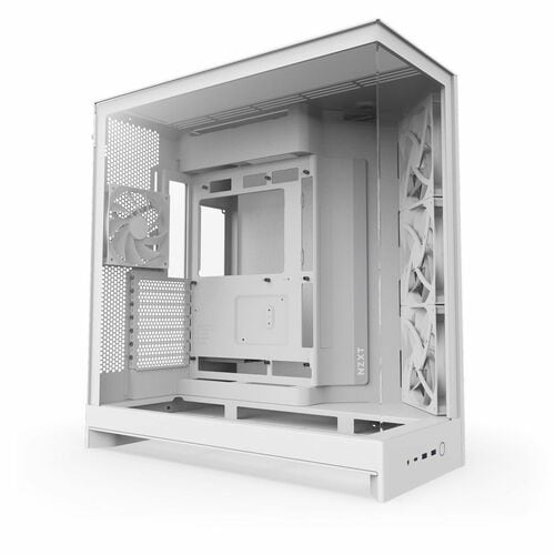 NZXT H9 Flow CM-H92FW-01 Computer Case - ATX Motherboard Supported - Mid-tower - Glass, Tempered Glass, Steel, Galvanized 
