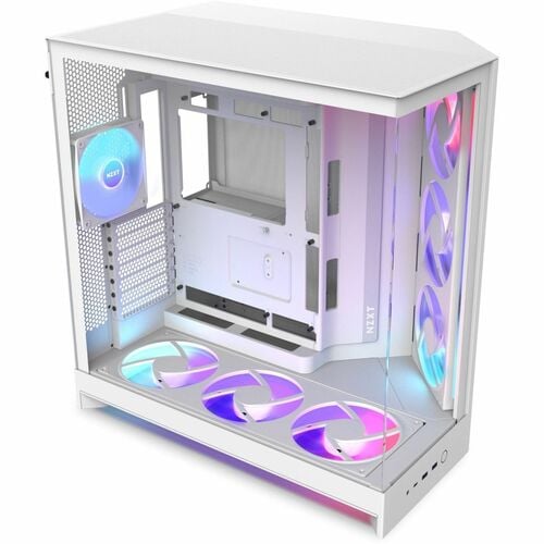 NZXT H9 Flow CM-H92FW-P1 Computer Case - ATX Motherboard Supported - Mid-tower - Glass, Tempered Glass, Steel, Galvanized 