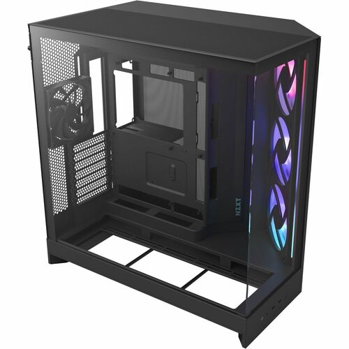 NZXT H3 Flow CC-H31FB-01 Computer Case - Micro ATX, Mini ITX Motherboard Supported - Mid-tower - Galvanized Cold Rolled St